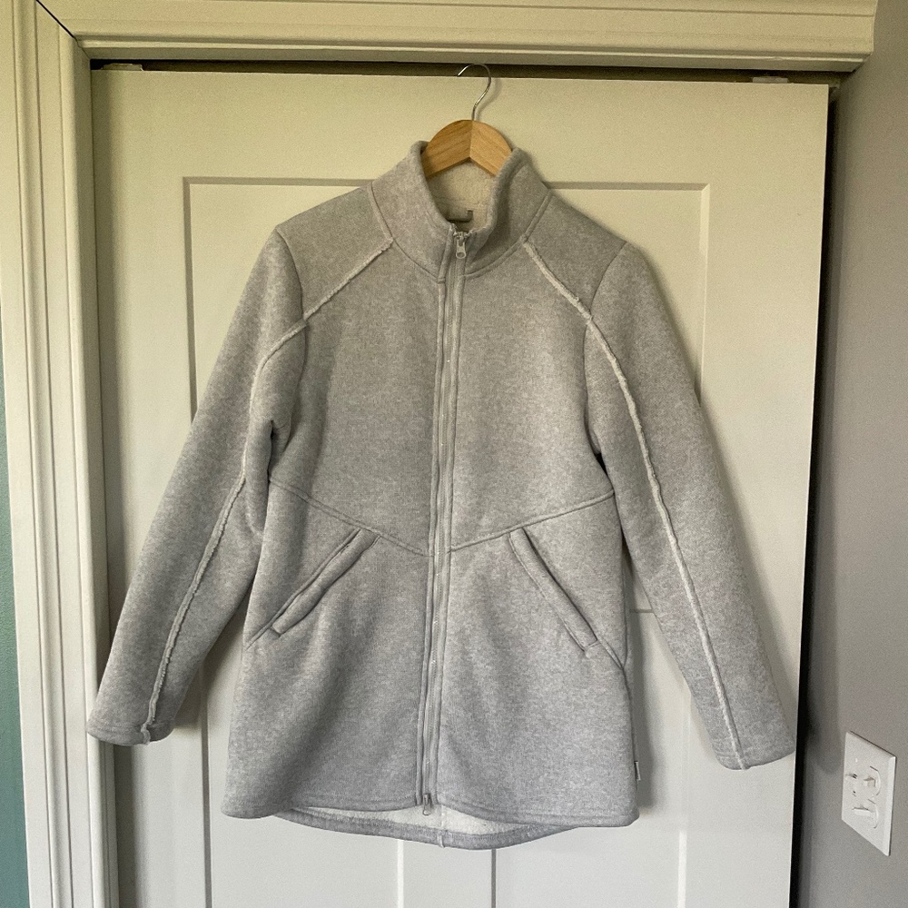 Avalanche Outdoor Sherpa Lined Full Zip Jacket Coat Parka Large